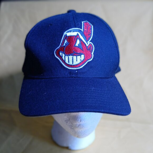 MLB Cleveland Indians blue baseball cap hat - Picture 1 of 3